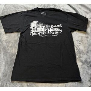 Zak Bagans Haunted Museum‎ Shirt Mens Small Black Made in USA Las Vegas Graphic